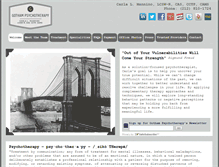 Tablet Screenshot of gothampsychotherapy.com